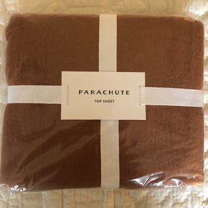NEW Parachute Linen Top Sheet in Terra, Full/Queen